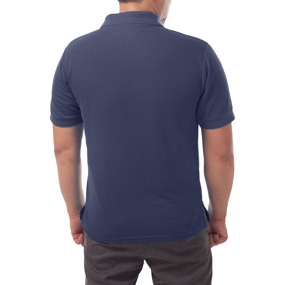 Page & Tuttle Solid Jersey Short Sleeve Polo Shirt