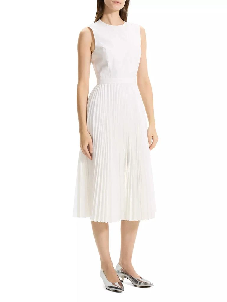 Theory Pleated Sleeveless Midi-Dress 3