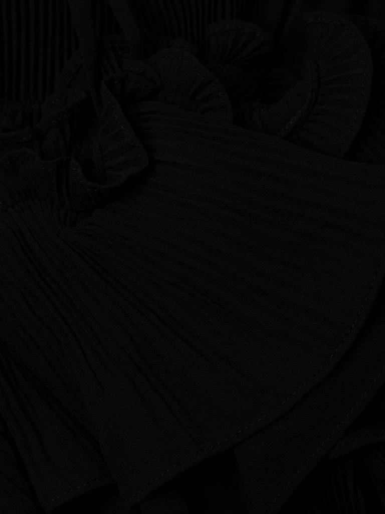 UNGARO Holland Pleated Ruffled High-Low Dress 6