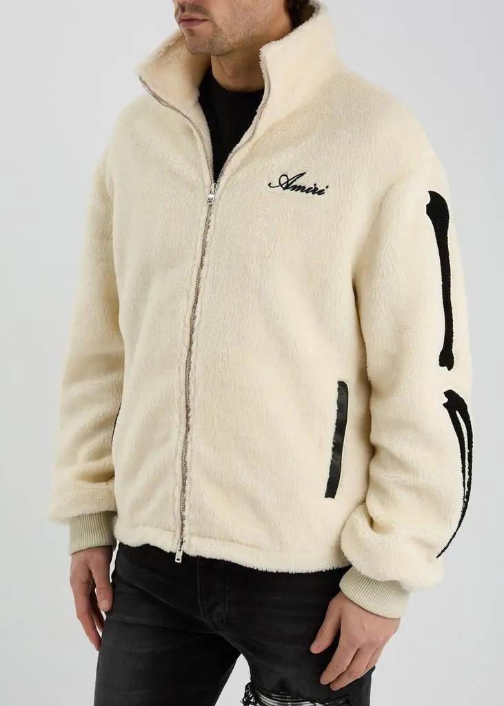 AMIRI Bones logo fleece jacket 2