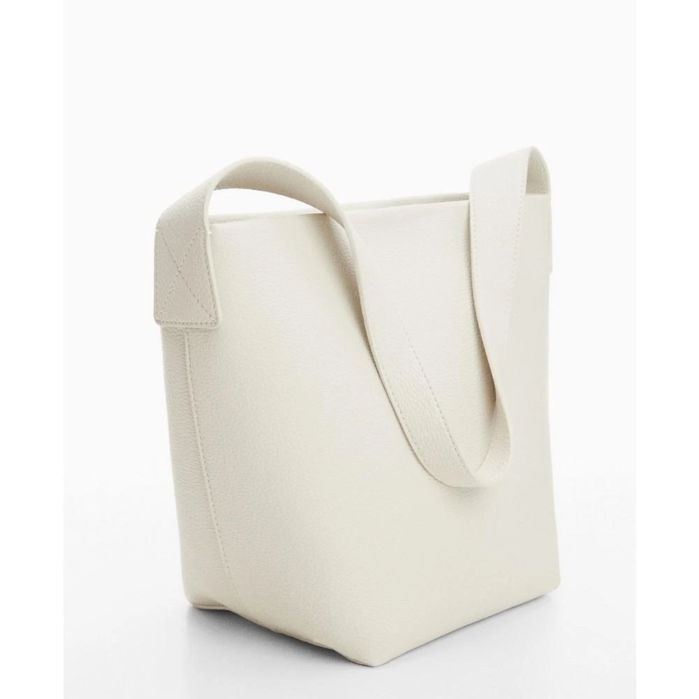 Mango Women's Leather Effect Bucket Bag 3