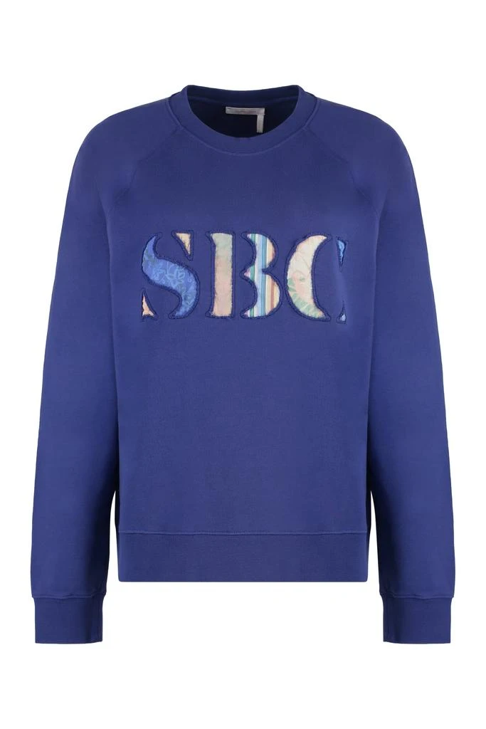 See by Chloé Cotton Crew-neck Sweatshirt 1