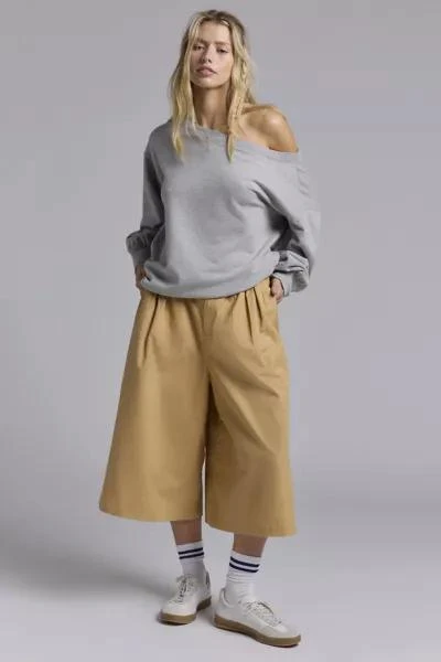 BDG BDG Kari Twill Cropped Culotte Pant 1