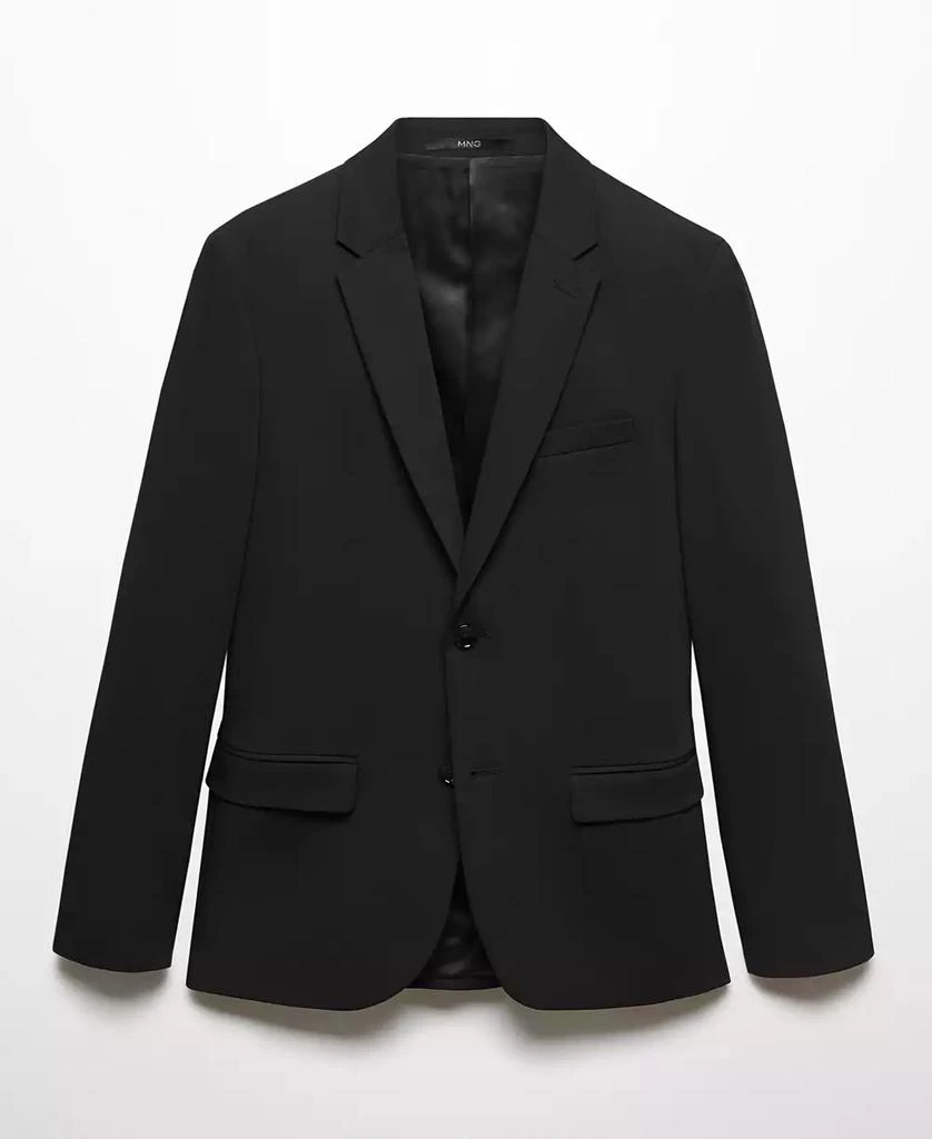 Mango Men's Super Slim-Fit Stretch Fabric Suit Blazer 4