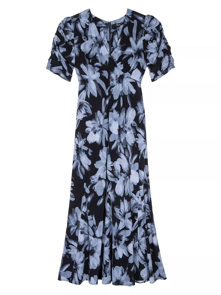 Rails Zariah Short Sleeve Floral A-Line Midi-Dress 1