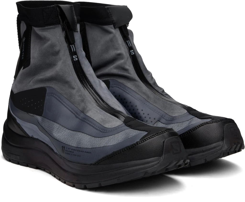 11 by Boris Bidjan Saberi Black & Gray Salomon Edition Bamba 2 High GTX V2 Sneakers 4