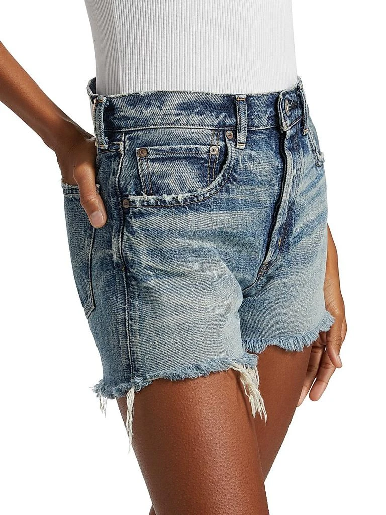 MOUSSY VINTAGE Douglaston Mid-Rise Denim Shorts 4