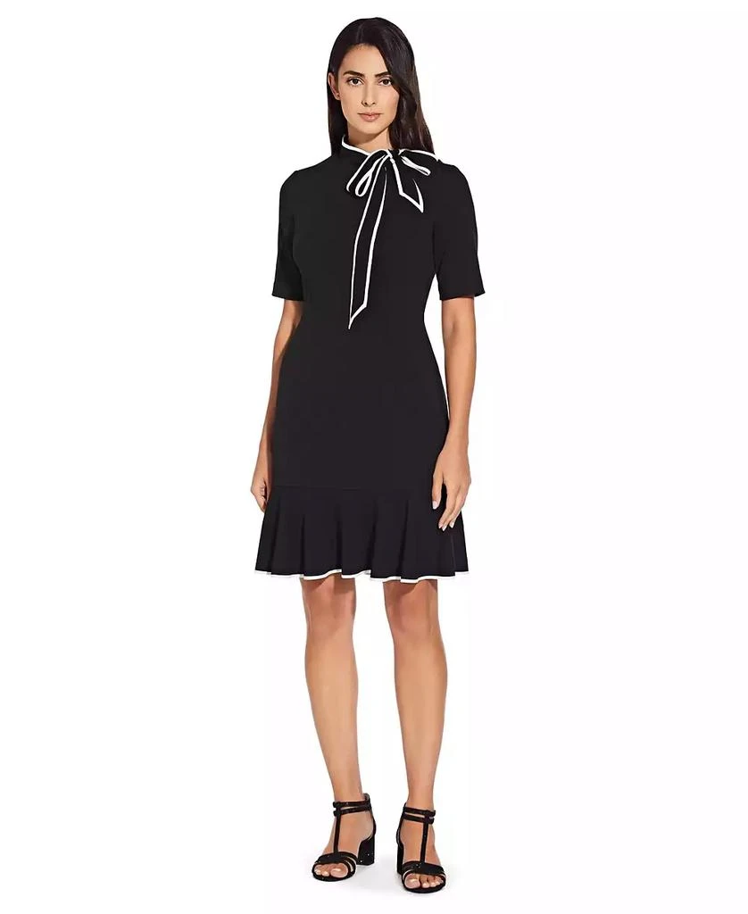 Adrianna Papell Women's Tie-Neck Dress 1