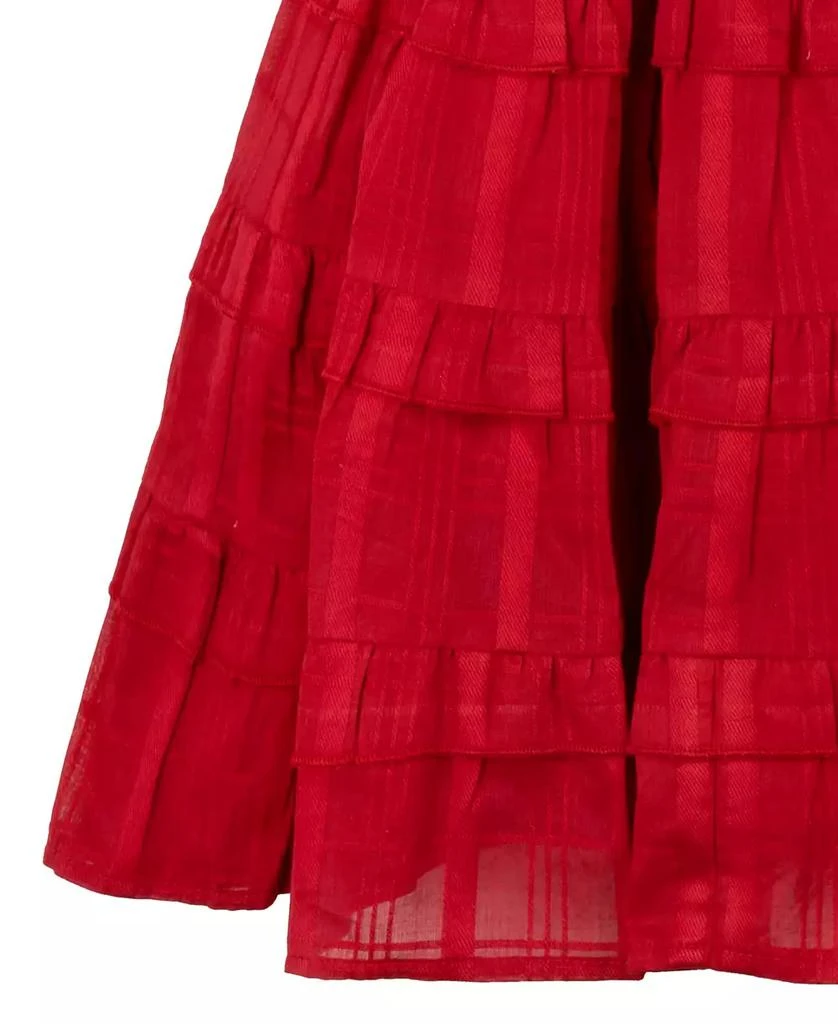 Rare Editions Toddler and Little Girls Shadow Strip Dress 4