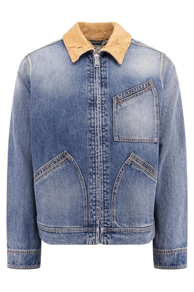 Alexander McQueen Alexander McQueen Zip-Up Denim Jacket 1