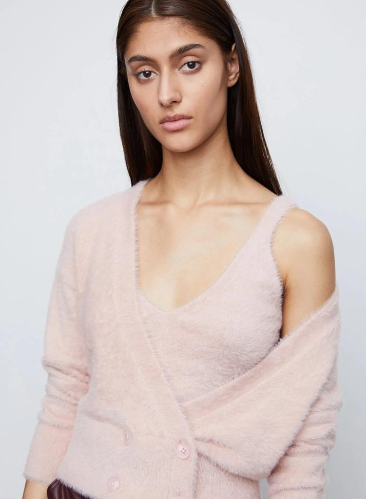 Bailey44 Molly Double Breasted Cardigan in Blush