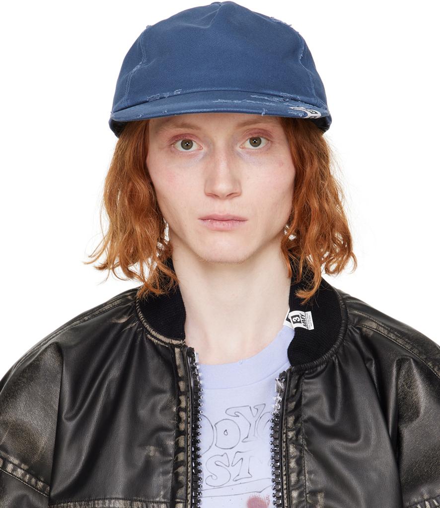 Maison MIHARA YASUHIRO Blue CA4LA Edition Distressed Cap