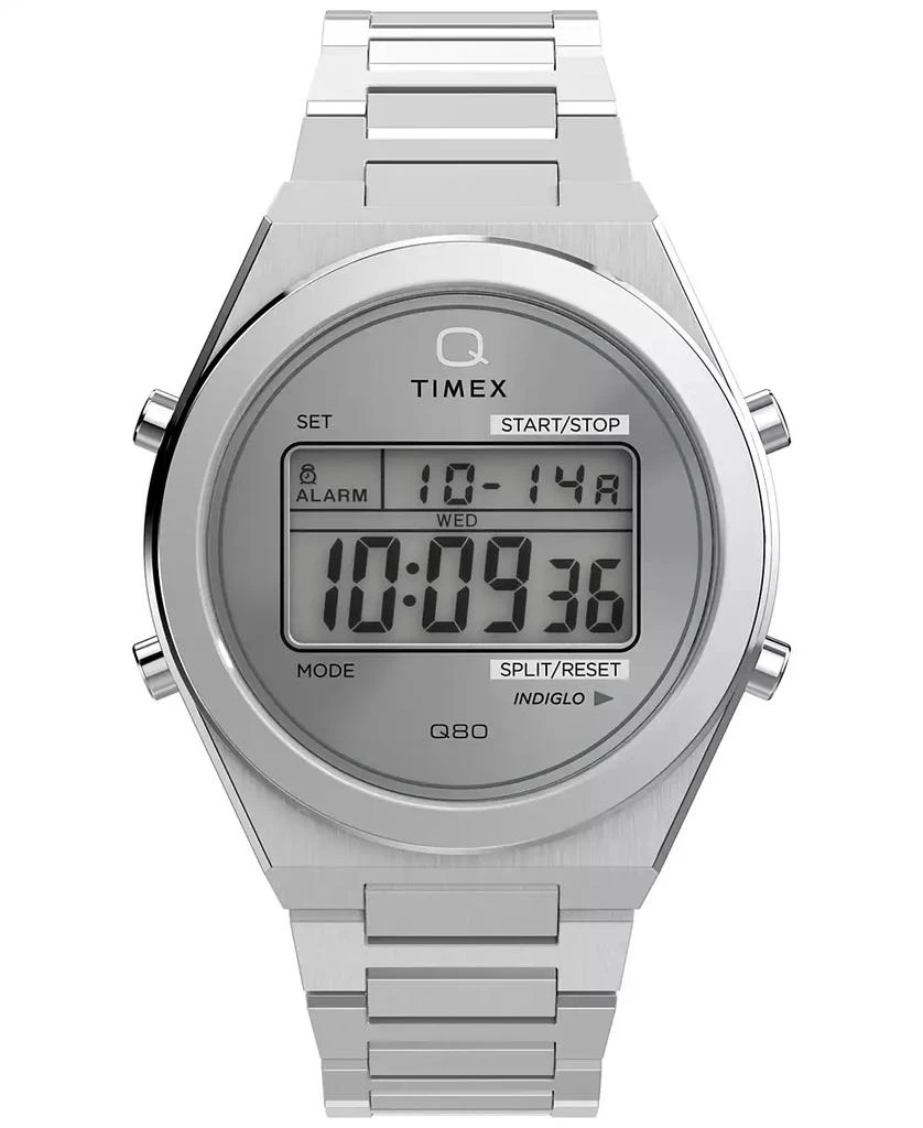Timex Men's Quartz Digital Silver-Tone Stainless Steel Watch, 39mm 1
