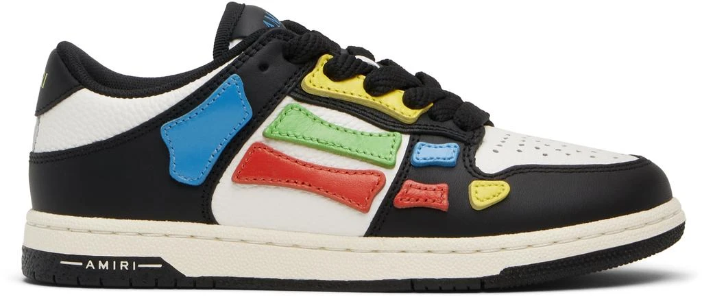 AMIRI Kids Black 
Multicolor Skel Top Low Sneakers