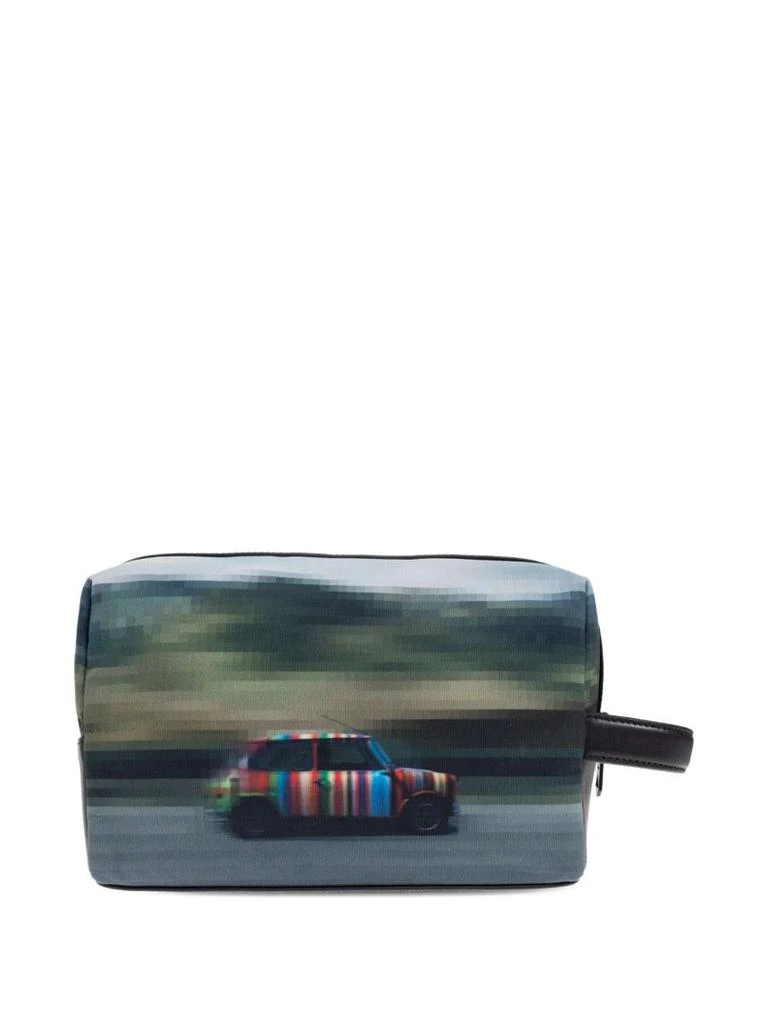 Paul Smith Paul Smith Printed Leather Wash Bag 1