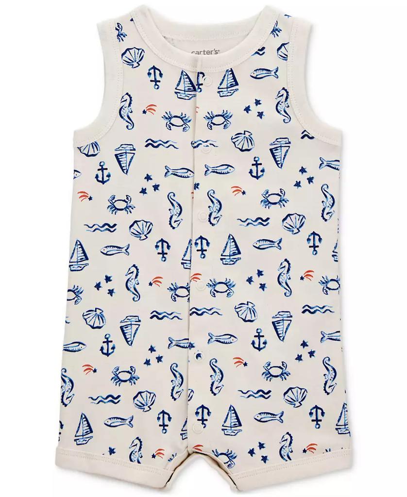 Carter's Baby Boys Snap-Up Cotton Romper