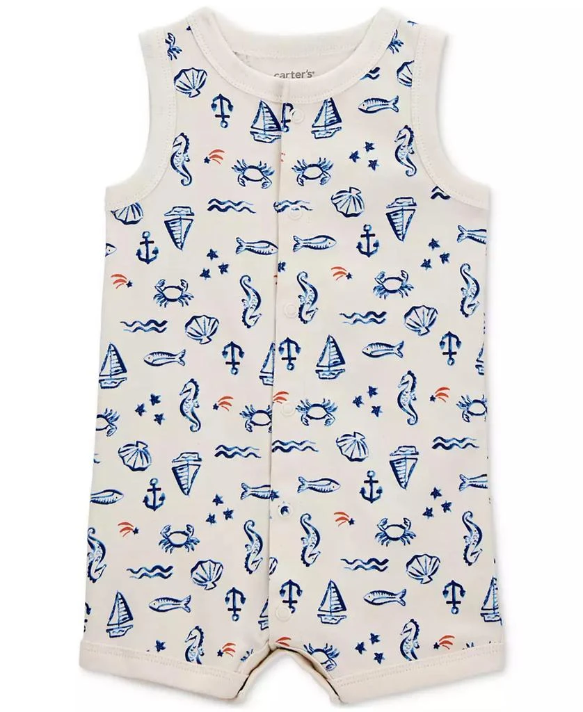 Carter's Baby Boys Snap-Up Cotton Romper 1