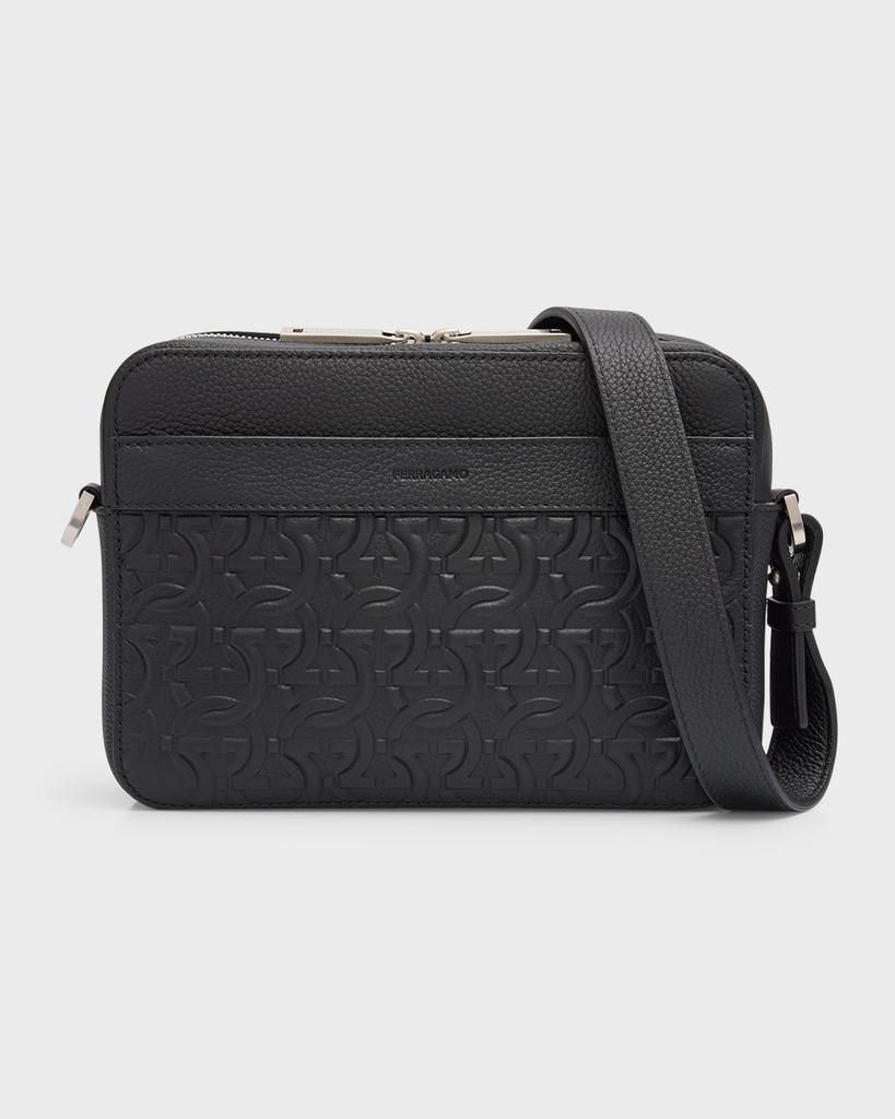 【関税&送料込】Salvatore Ferragamo Black Leather Crossbody Leather crossbody bag Salvatore Ferragamo Black in Leather