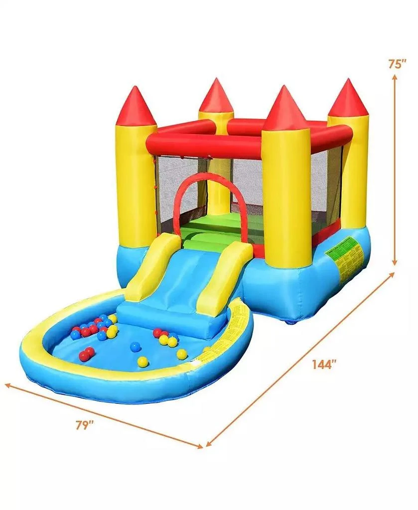 GOUUN Kids Inflatable Bounce House Castle with Balls Pool and Bag 3