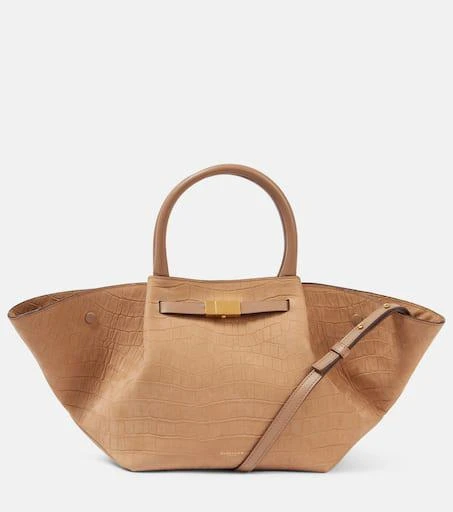 Demellier New York Midi croc-effect leather tote bag 1