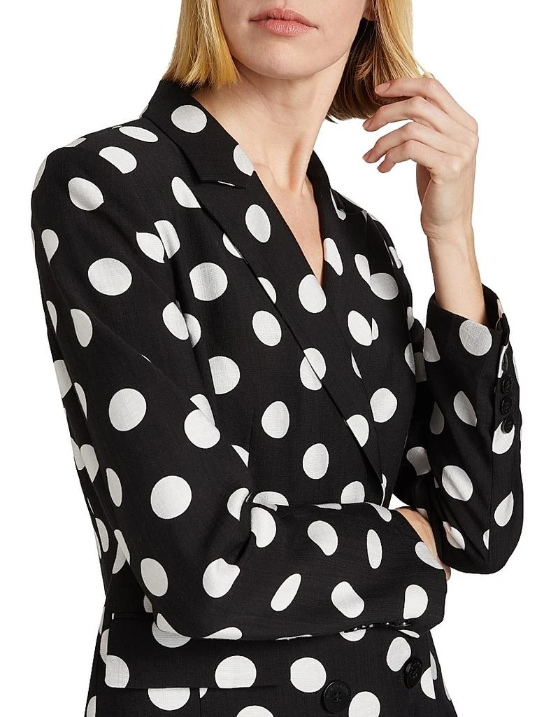 Tahari The Jace Polka Dot Double-Breasted Blazer 6