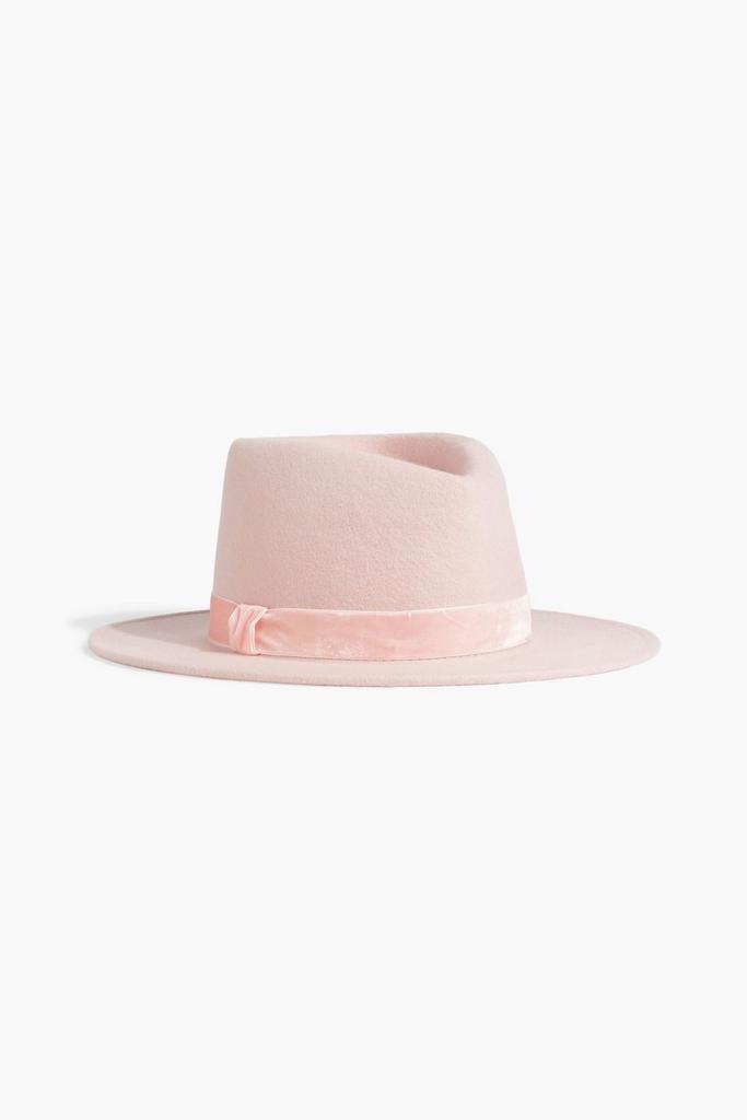 Eugenia Kim Blaine velvet-trimmed wool-felt fedora