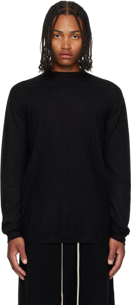 Rick Owens Black Concordians Oversized Level Sweater 1