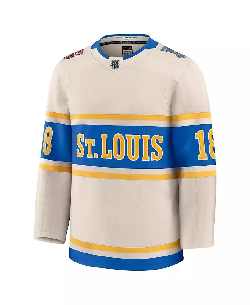 Fanatics Men's Robert Thomas Cream St. Louis Blues 2025 NHL Winter Classic Premium Player Jersey 2