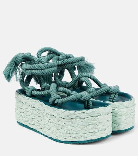 Isabel Marant Elif platform espadrille sandals 1
