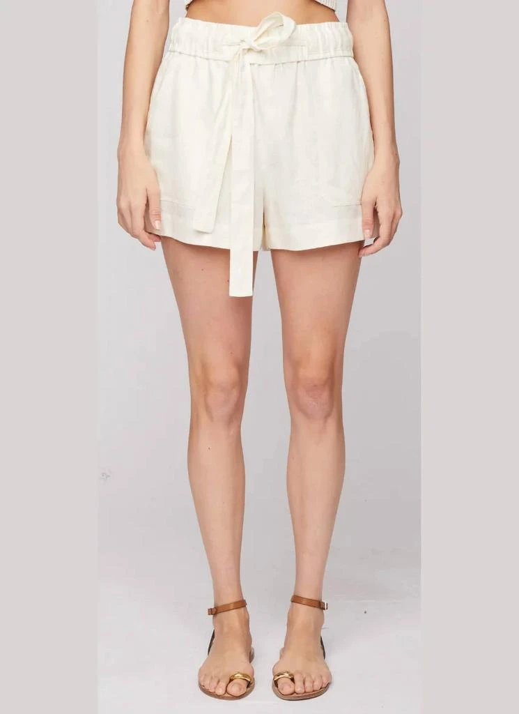 A.L.C. A.L.C. - Barrett Tie Waist Linen Shorts 1