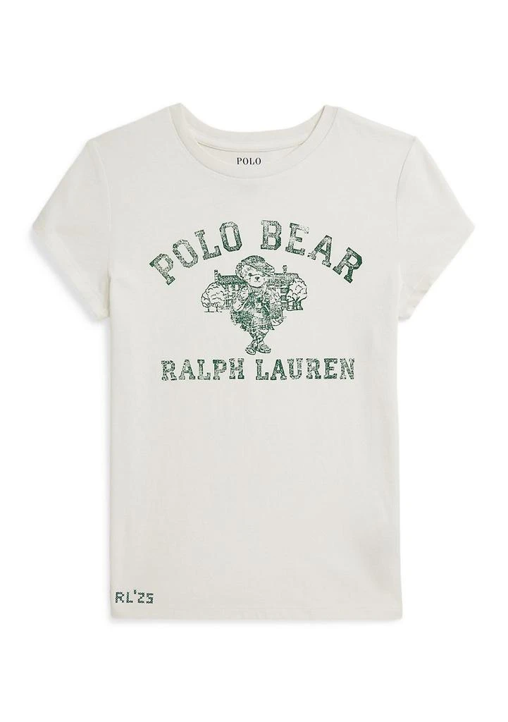 Ralph Lauren Girls 7-16 Polo Bear Cotton Jersey T-Shirt