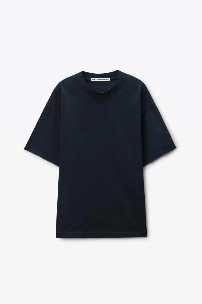 Alexander Wang Black Cotton Logo T-Shirt 2