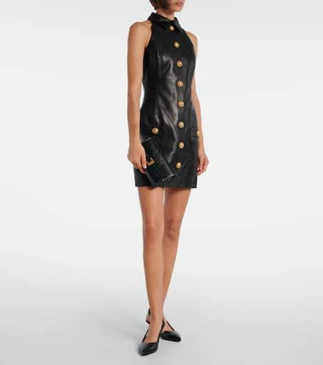 Balmain Shuffle Micro leather wallet on chain 5