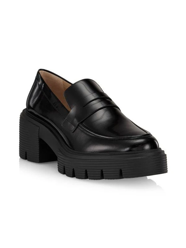 Stuart Weitzman Soho Leather Penny Loafers 2