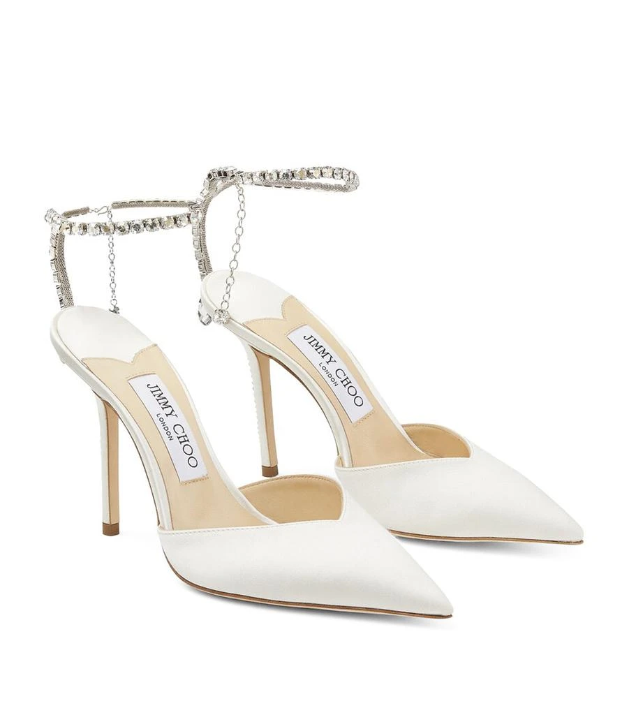 Jimmy Choo Saeda 100 Satin Pumps 4