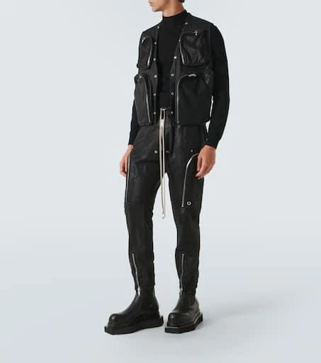 Rick Owens Leather cargo pants 2