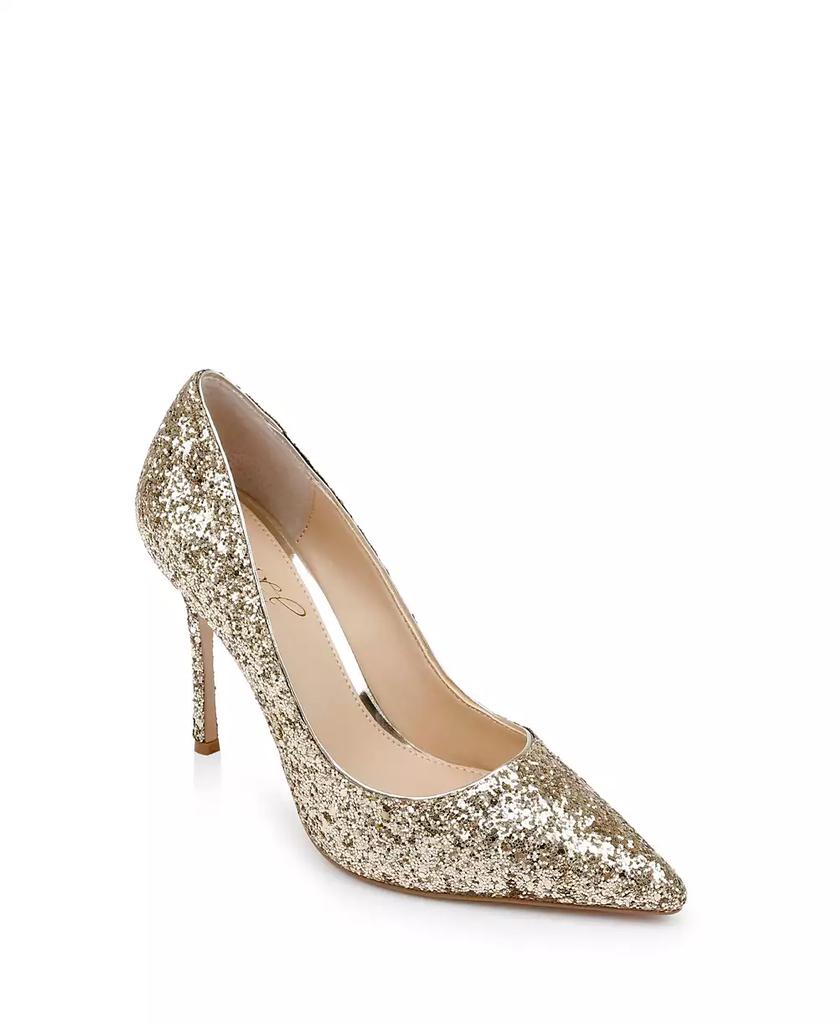 Badgley Mischka Women's Azalea Chunky Glitter Stiletto Evening Pumps