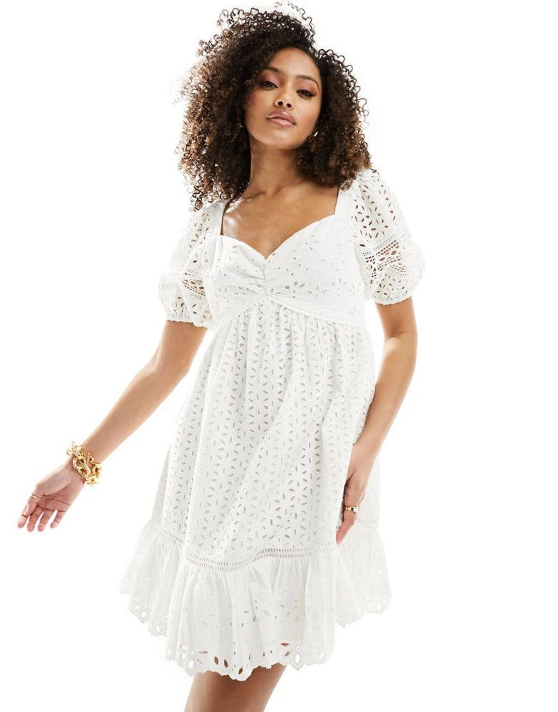 French Connection Alissa cotton broderie mini dress in white On Sale Now with Up to 76% Off | Discover Exclusive Deals & Savings at BeyondStyle Authentic French Connection Home|women with French Connection Alissa cotton broderie mini dress in white On Sale Now with Up to 76% Off | Discover Exclusive Deals & Savings at BeyondStyle Authentic French Connection Home|women with