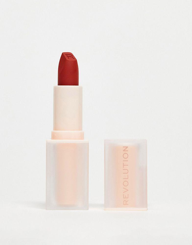 Revolution Revolution Lip Allure Soft Satin Lipstick CEO Brick Red