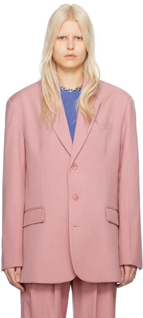 The Frankie Shop Pink Gelso Blazer 1