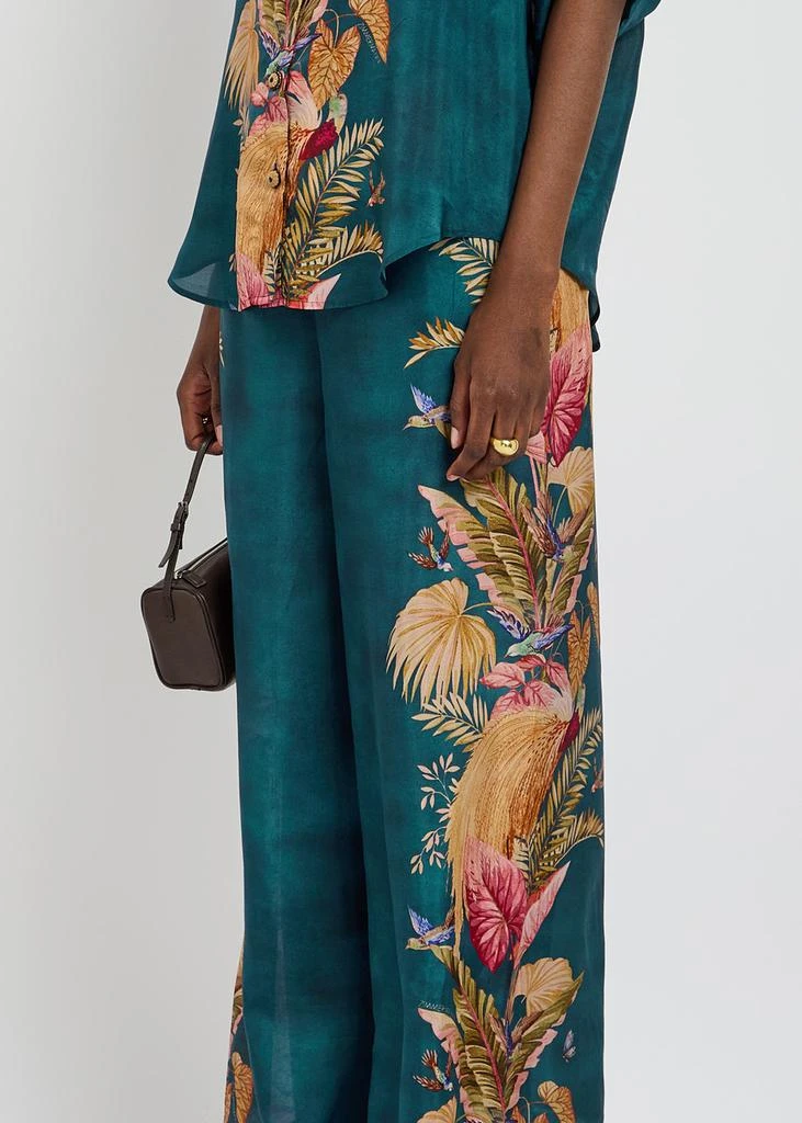 Zimmermann Ascension Relaxed printed silk trousers 5