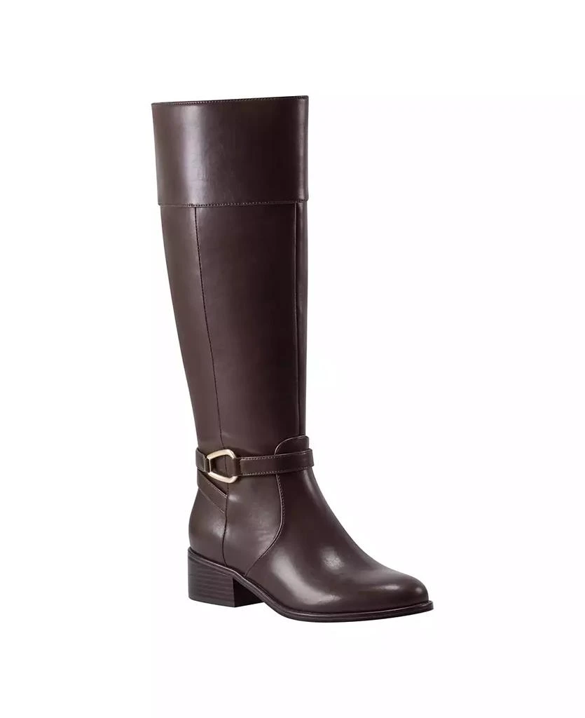 Bandolino Women's Dennie Wide Calf Knee High Riding Boots 1