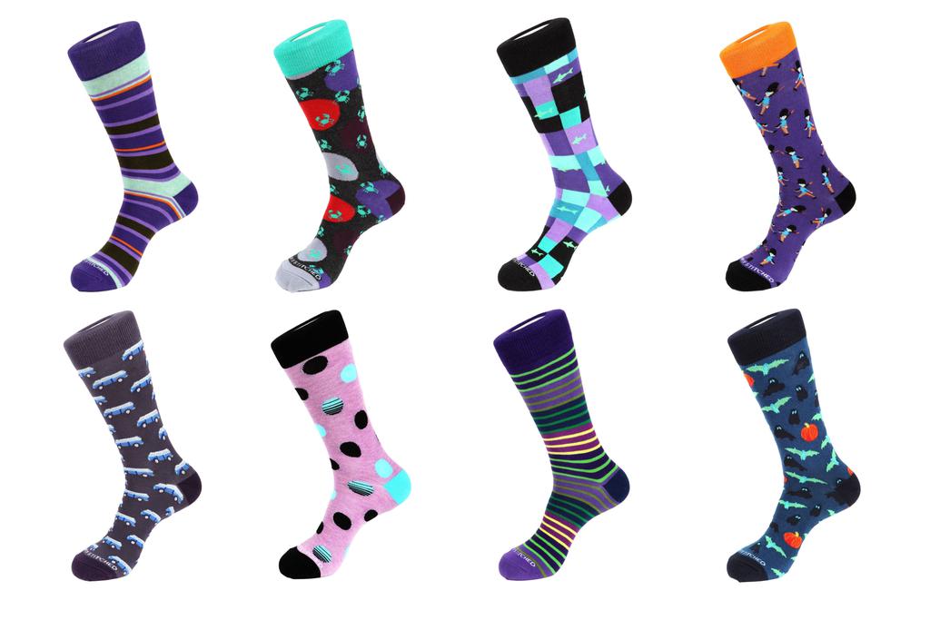 Unsimply Stitched 8 Pair Combo Pack Socks