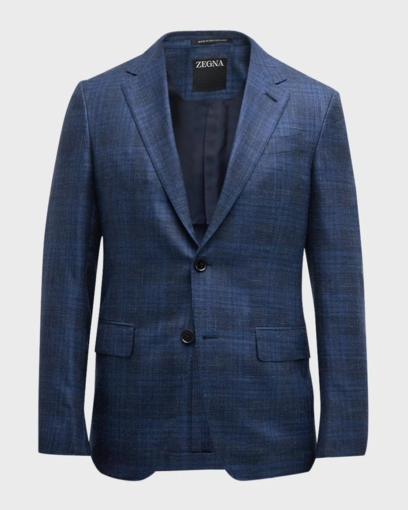 Zegna Men's Macro-Check Sport Coat 1