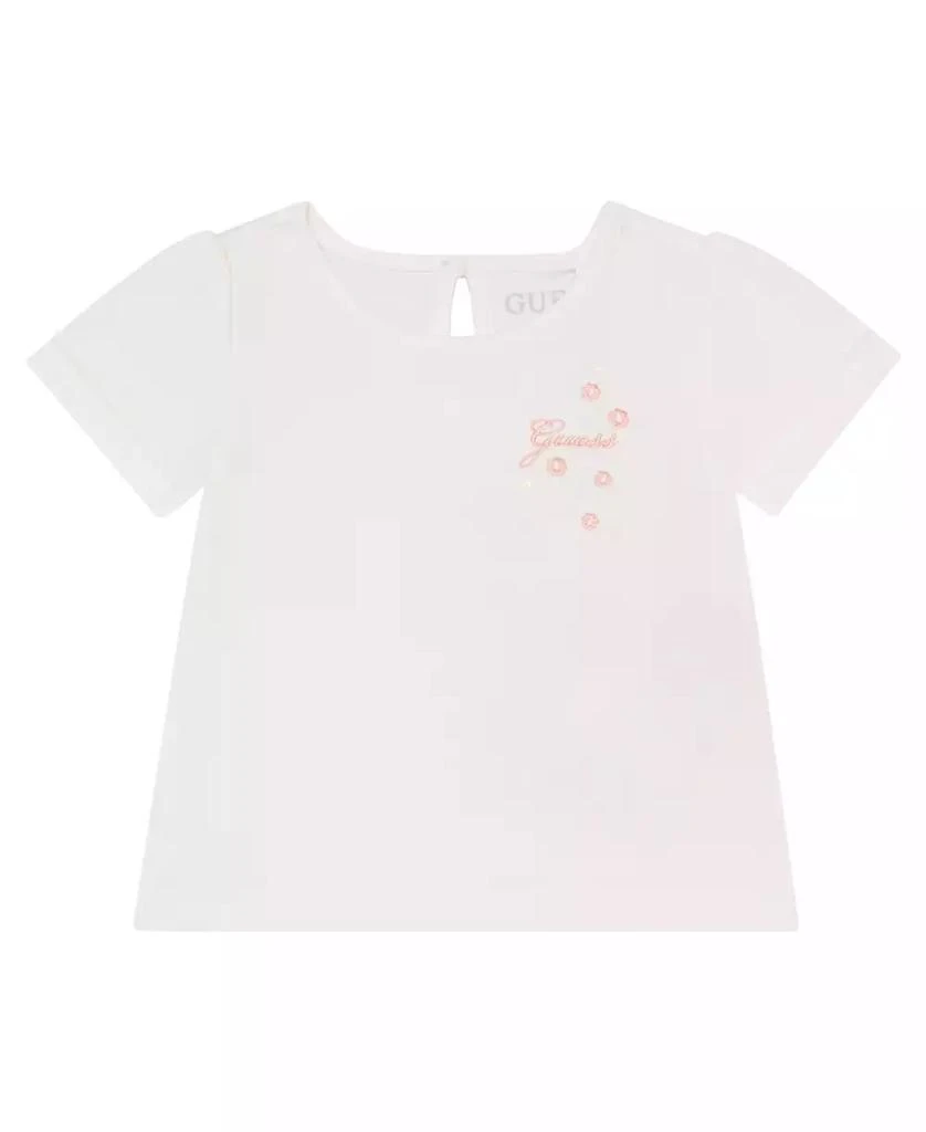 GUESS Baby Girl 2-Piece Short Sleeve T-Shirt and Mesh Sequin Skirt 2