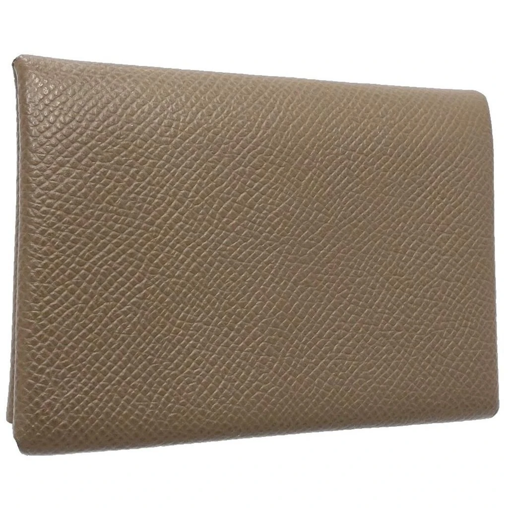 Hermes Etoupe Epsom Leather Coin Purse/Coin Case (Pre-Owned) 2