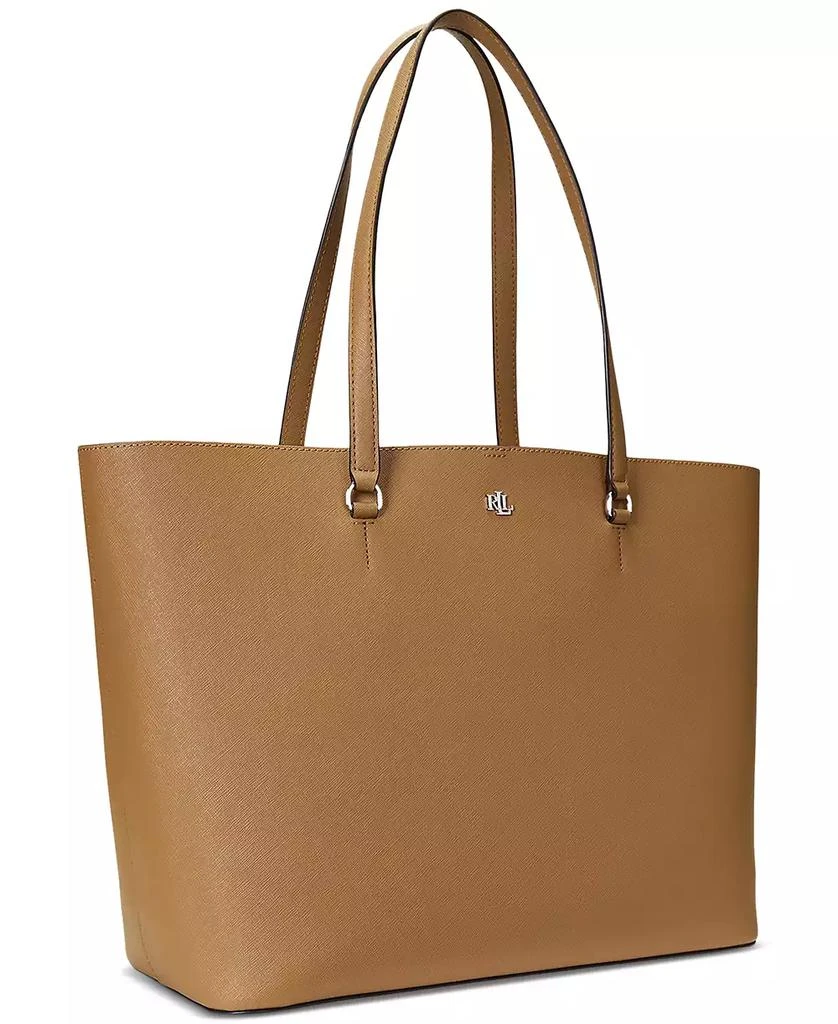 Ralph Lauren Karly Crosshatch Leather Large Tote 4