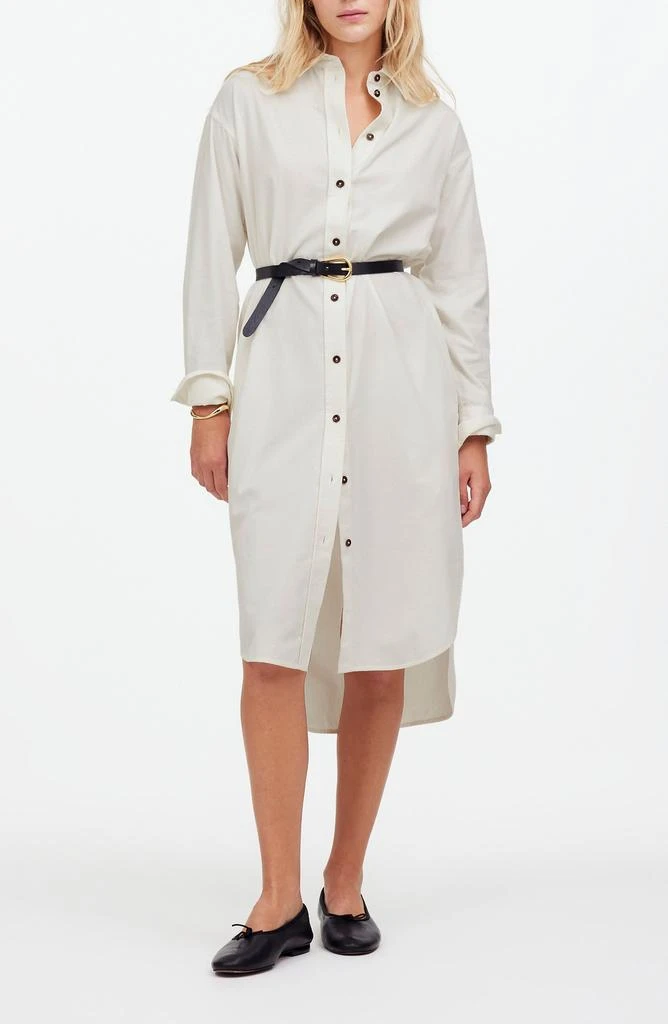 knee length dresses for ladies Beige Corduroy Button Down Maternity Midi Dress – PinkBlush main image 0