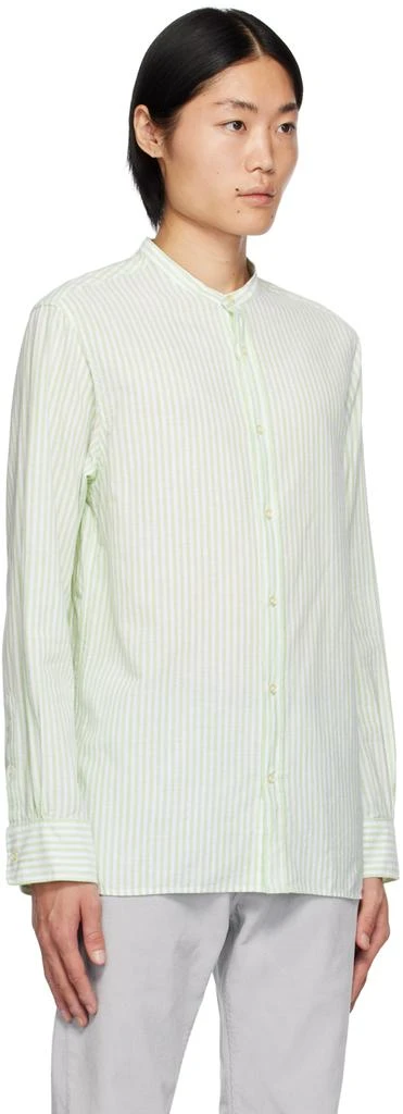 Officine Générale White & Green Gaston Shirt 2