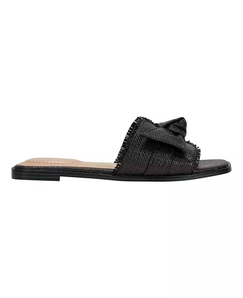 Bandolino Women's Vallen Knotted Bow Flat Slide Sandals 2